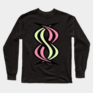 Smellville and Smellody ‘S’ Interlocking Logos Black Long Sleeve T-Shirt